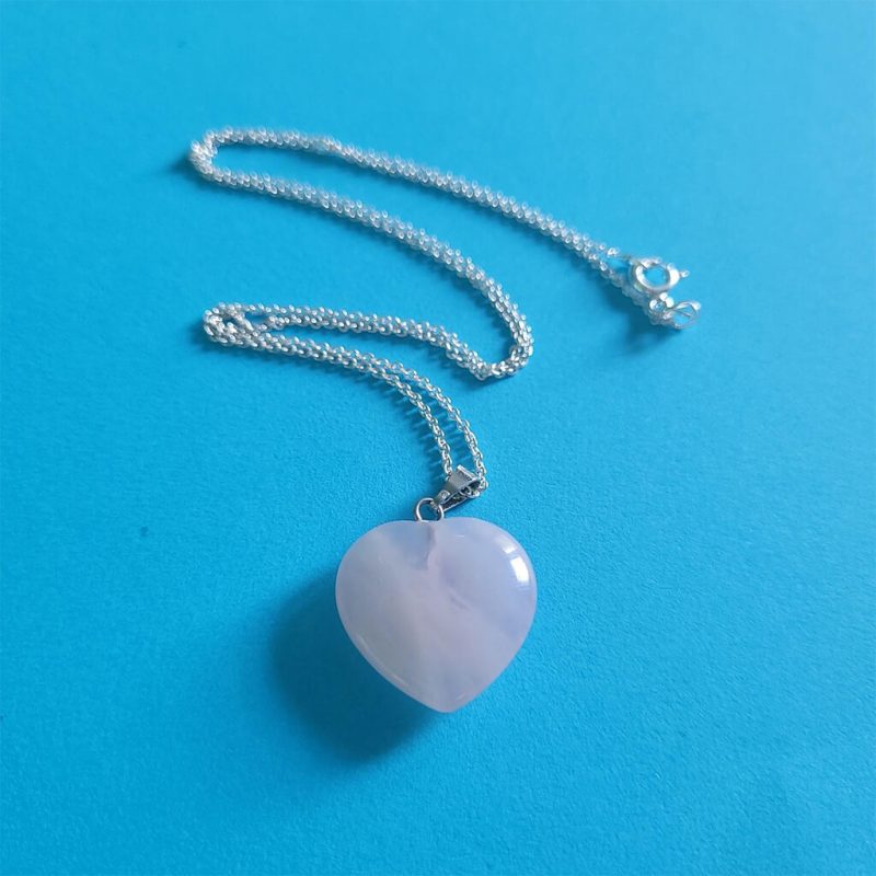 Rose quartz 2cm heart