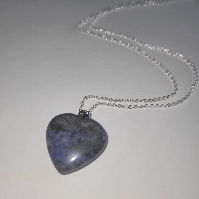 Solidite pendant on a sterling silver